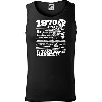 1970 v kostce - Tílko pánské Core - S ( Černá )