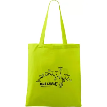 Profil Malé karpaty - Taška bavlněná - 42 x 38 cm ( Limetková )