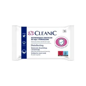 Dezinfekce Cleanic Dezinfekční ubrousky na ruce a povrchy 1 balení - 15 ks