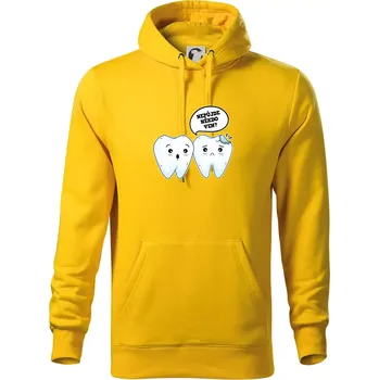 Pánská mikina Nepůjde někdo ven - Mikina pánská Cape s kapucí - XL ( Žlutá )