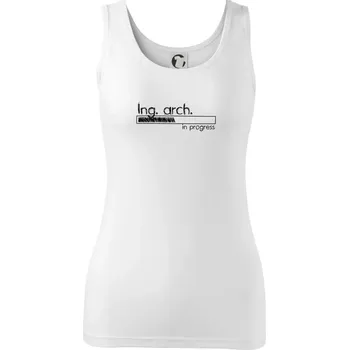 Dámské tričko In progress titul Ing. arch. inženýr architekt / inženýrka architektka - Dámské tílko - XL ( Bílá )