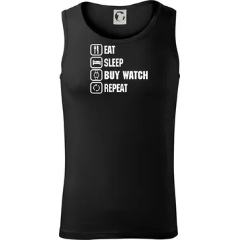 Pánské termoprádlo Eat sleep buy watch reapeat - Tílko pánské Core - 2XL ( Černá )