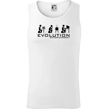 Evoluce zábavy - Tílko pánské Core - S ( Bílá )