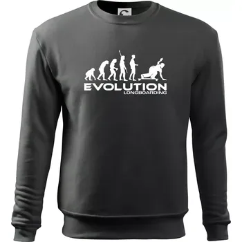 Evoluce longboard - Mikina Essential dětská - 158 cm/12 let ( Tmavá břidlice (šedá se zeleným nádechem) )