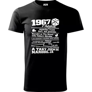 1967 v kostce - Triko extra velké (5-8XL) - 7XL ( Černá )