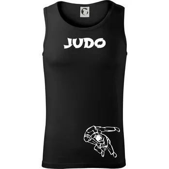 Judo nápis + postavy - Tílko pánské Core - XL ( Černá )