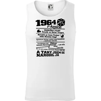 1964 v kostce - Tílko pánské Core - XL ( Bílá )