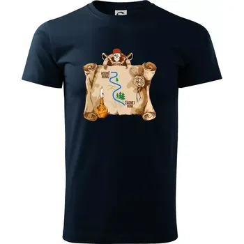 Cesta rumu - Triko extra velké (5-8XL) - 6XL ( Námořní modrá (velmi tmavá - téměř černá) )