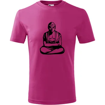 Chlapecké tričko Purpurové dětské tričko Buddha - barva purpurová - velikost 12let