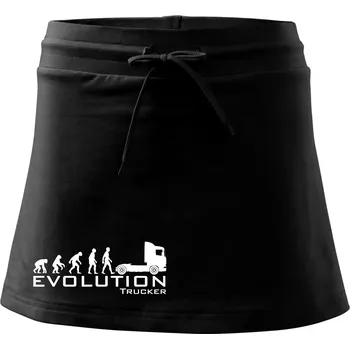 Dámská sukně Evoluce trucker - Sportovní sukně - two in one - L ( Černá )