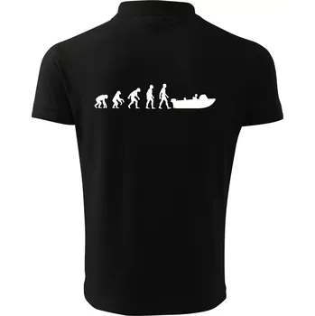 Pánská košile Evoluce člun - Polokošile pánská Pique Polo 203 - M ( Černá )