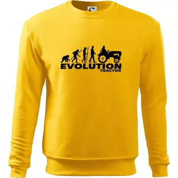 Pánská mikina Evoluce traktor - Mikina Essential pánská - M ( Žlutá )