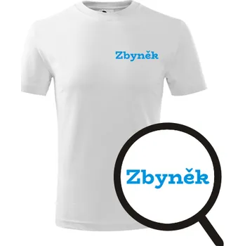 Chlapecké tričko Bílé dětské tričko Zbyněk - dětské tričko se jménem - barva bílá - velikost 12let