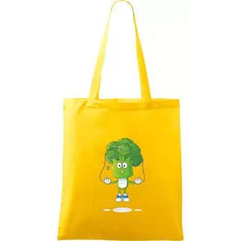 Brokolice a švihadlo - Taška bavlněná - 42 x 38 cm ( Žlutá )
