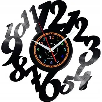 Hodiny ČÍSLICE HODINY NÁSTĚNNÉ DEKORATIVNÍ MODERNÍ VINYLOVÁ DESKA VINYL JAKO DÁREK