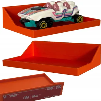 Věšák DRŽÁK NA ZEĎ VĚŠÁK NA AUTÍČKO AUTA NA HOT WHEELS NÁSTĚNNÝ