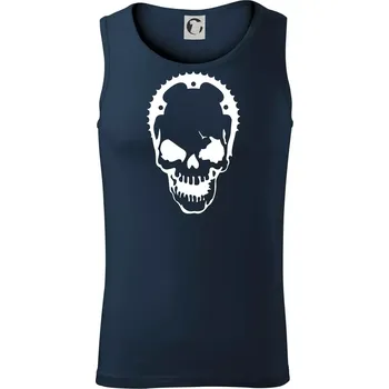 Rozeta lebka - Tílko pánské Core - M ( Námořní modrá (velmi tmavá - téměř černá) )