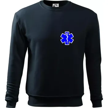 Chlapecké tričko Rescue - Hvězda na prsu + nápis na zádech - Mikina Essential dětská - 158 cm/12 let ( Námořní modrá (téměř černá) )