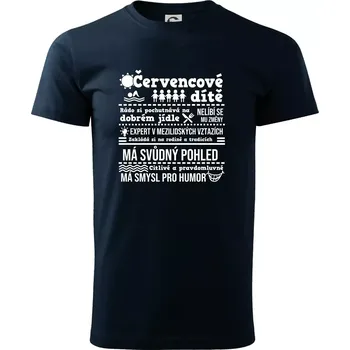 Narozeniny červenec - Triko extra velké (5-8XL) - 8XL ( Námořní modrá (velmi tmavá - téměř černá) )