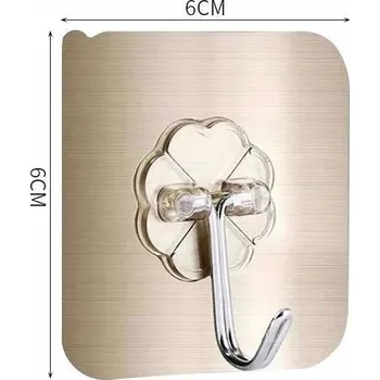 Držák na ručník Nalepovací háček bez vrtání na ručníky | koupelnový háček, lepící háček - Zlatý