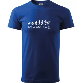 Evoluce lyžování - Triko extra velké (5-8XL) - 7XL ( Královská modrá )