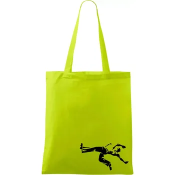Capoeira velký - Taška bavlněná - 42 x 38 cm ( Limetková )