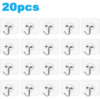 Držák na ručník Samolepicí háčky na ručníky čiré | háčky, držáky - B-20ks