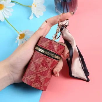 Peněženka Trendy mini peněženka na zip s poutkem | dámská peněženka, mini kabelka - Červený