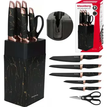 Sada kuchyňských nožů v bloku, 6 ks KLAUSBERG KB-7770