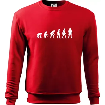 Chlapecké tričko Evoluce cowboy - Mikina Essential dětská - 158 cm/12 let ( Červená )