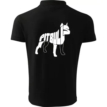 Pánská košile Pit Bull Teriér - Polokošile pánská Pique Polo 203 - 4XL ( Černá )