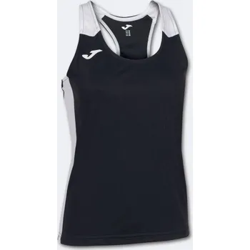 Dámské tričko Dámské/Dívčí sportovní tílko JOMA RECORD II TANK TOP BLACK WHITE Velikost: M, Barva: BLACK-WHITE