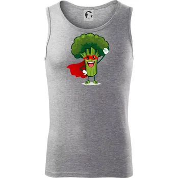 Super Brokolice - Tílko pánské Core - S ( Tmavě šedý melír )