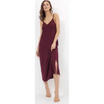 Dámská noční košile Dámská noční bambusová košilka VERONA - Bordó, S, Luisa Moretti