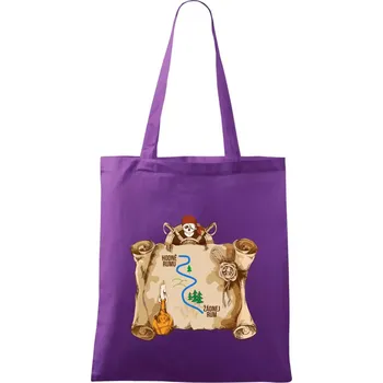 Cesta rumu - Taška bavlněná - 42 x 38 cm ( Fialová )