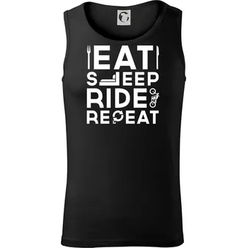 Pánské termoprádlo Eat sleep ride moto - Tílko pánské Core - S ( Černá )