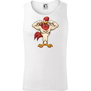 Svalnatý kohout - Tílko pánské Core - 2XL ( Bílá )