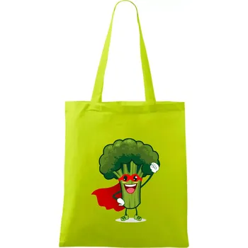 Super Brokolice - Taška bavlněná - 42 x 38 cm ( Limetková )