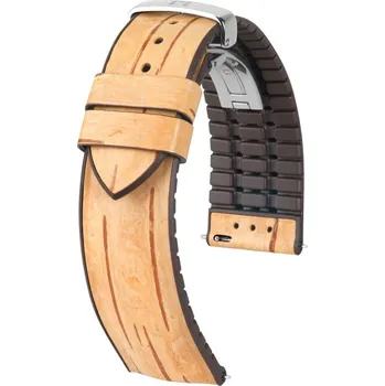 Módní doplněk Koženkový řemínek Hirsch Birch L 0921045090-2, béžový, délka L, Quick Release