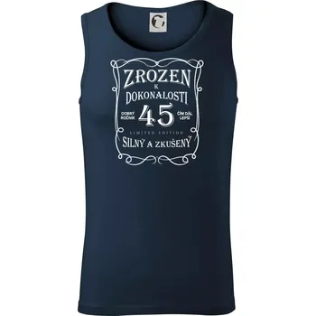 Zrozen k dokonalosti 45 - Tílko pánské Core - S ( Námořní modrá (velmi tmavá - téměř černá) )