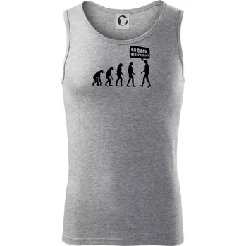 Evoluce Go back - Tílko pánské Core - XL ( Tmavě šedý melír )