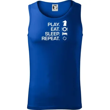 Pánské termoprádlo Eat sleep play - šachy - Tílko pánské Core - S ( Královská modrá )