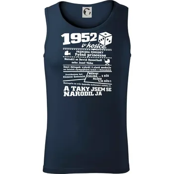 1952 v kostce - Tílko pánské Core - XL ( Námořní modrá (velmi tmavá - téměř černá) )