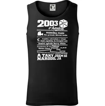 2003 v kostce - Tílko pánské Core - XL ( Černá )