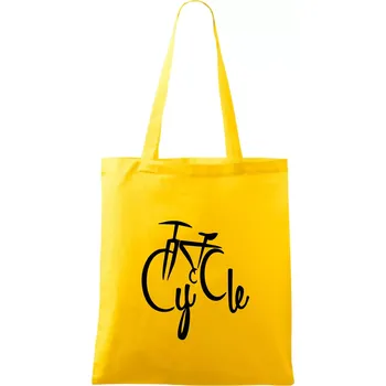Nákupní taška Cycle kolo - Taška bavlněná - 42 x 38 cm ( Žlutá )