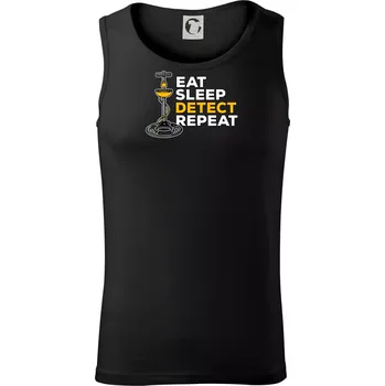 Eat Sleep Detect Repeat - Tílko pánské Core - L ( Černá )