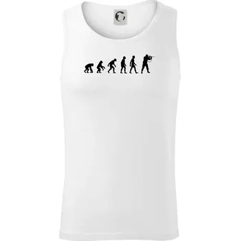Evoluce vojáka - stojící - Tílko pánské Core - 2XL ( Bílá )