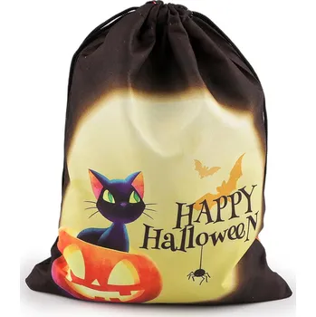 Dárková taška Dárkový pytlík Halloween 17x23 cm Varianta: 2 černá, Balení: 10 ks