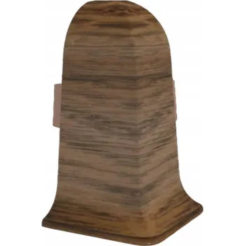 soklová lišta Vnější roh Vilo PVC 4 x 55, délka 10 cm, dub