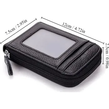 Peněženka Malá dámská peněženka se zipem | peněženka, pouzdro - 1 ks černá